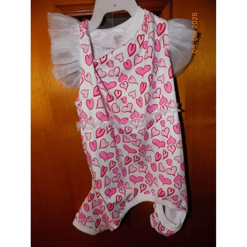 New heart dog pajamas size Medium
